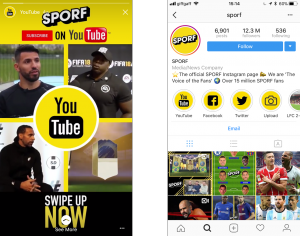 Instagram Stories Highlights on Sporf